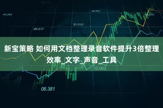 新宝策略 如何用文档整理录音软件提升3倍整理效率_文字_声音_工具